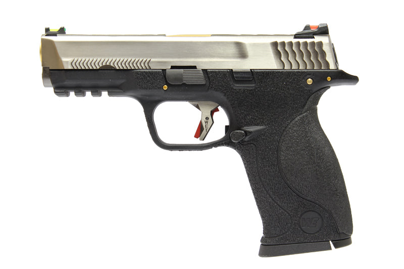 WE Toucan T5 A Silver Metal Slide Gold Barrel GBB Pistol ( BK )