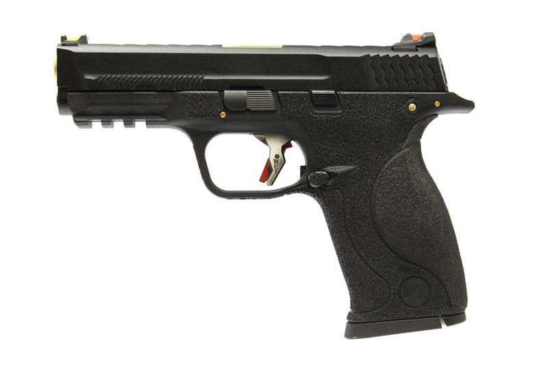 WE Toucan T1 A W/HOLD Pistol Airsoft ( BK SLIDE / GD BARREL / BK FRAME )