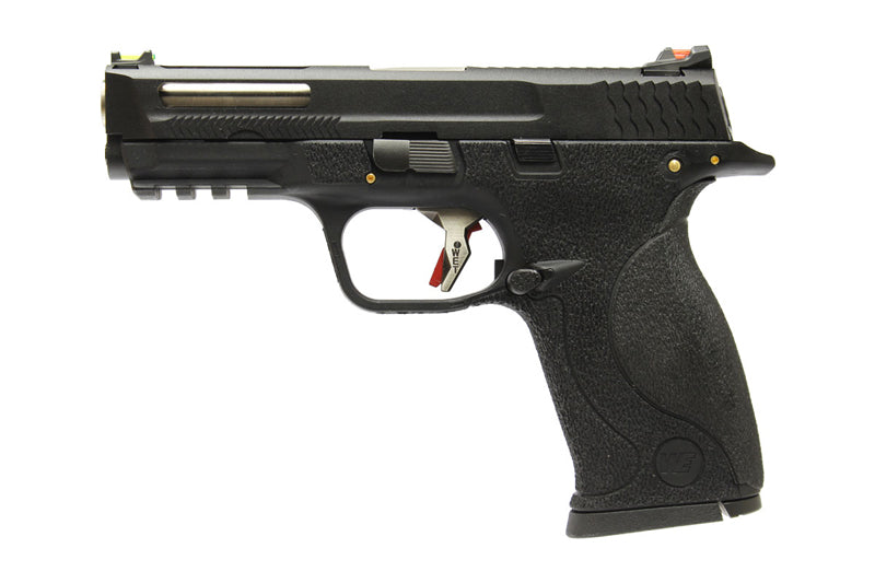 WE Toucan T2 B W/HOLD Pistol Airsoft ( BK SLIDE / SV BARREL / BK FRAME )