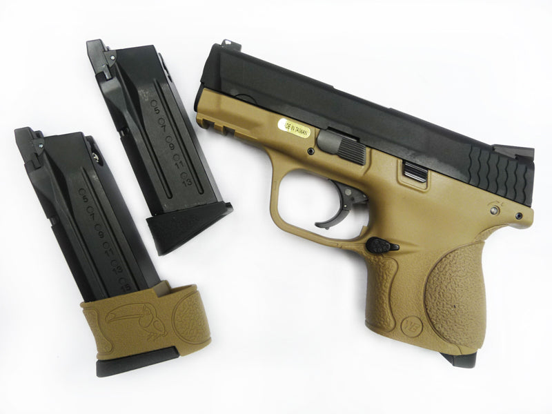 WE Toucan S Metal Slide GBB Pistol ( Tan ) ( BK Slide, Tan Frame )