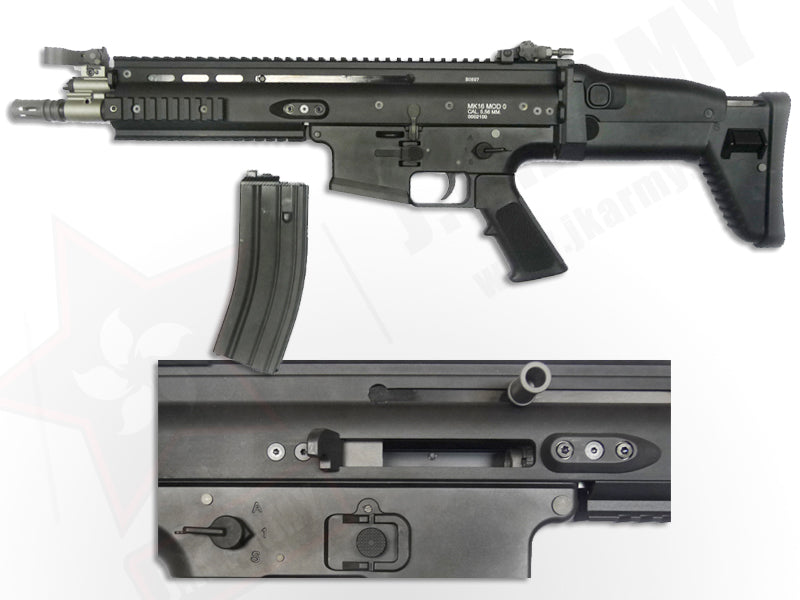 WE SCA-L Gas Blow Back Open Chamber Rifle (GBB) (Black Edition)