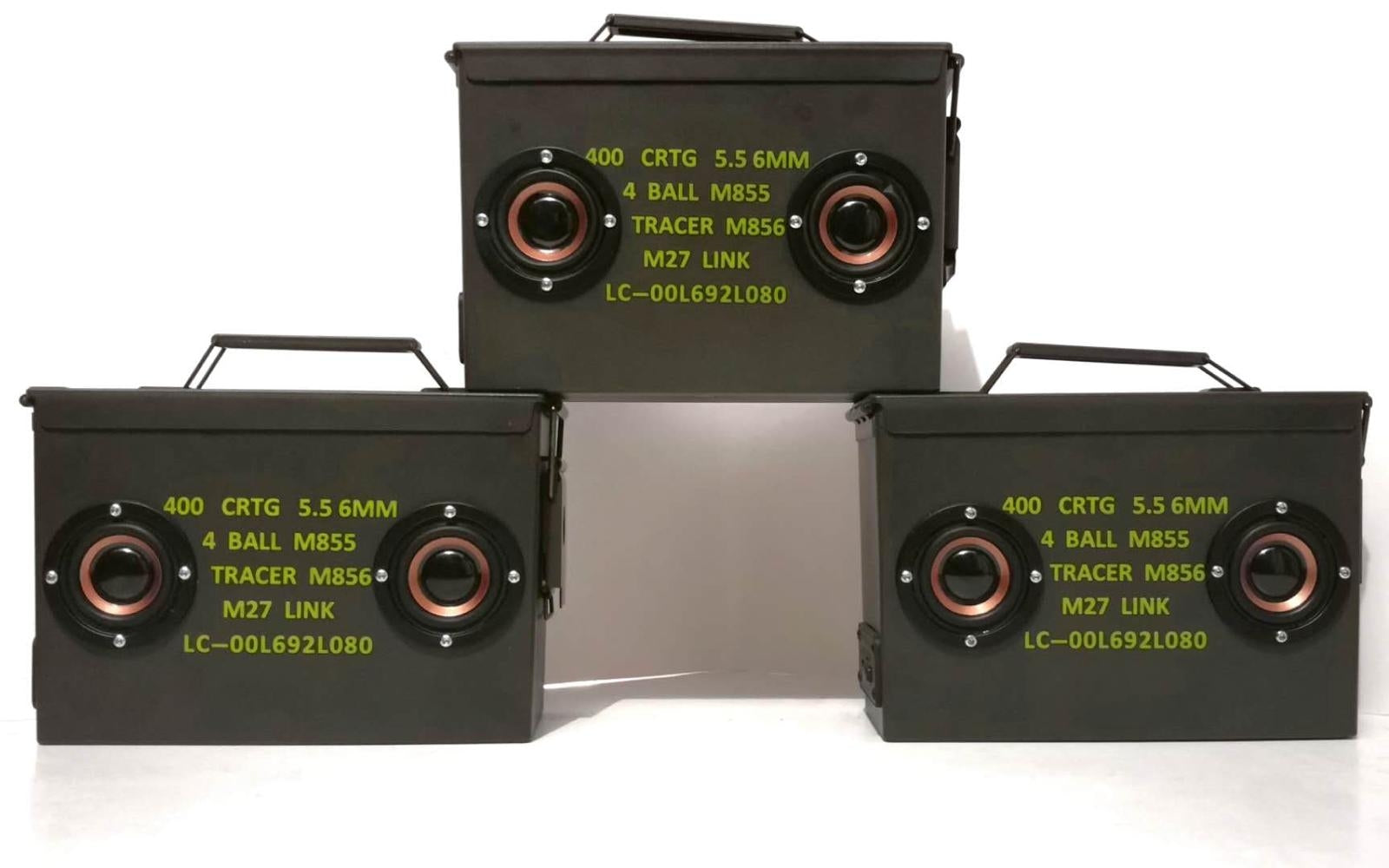 FCC BT Portable Ammo Can Speakers ( Bluetooth )