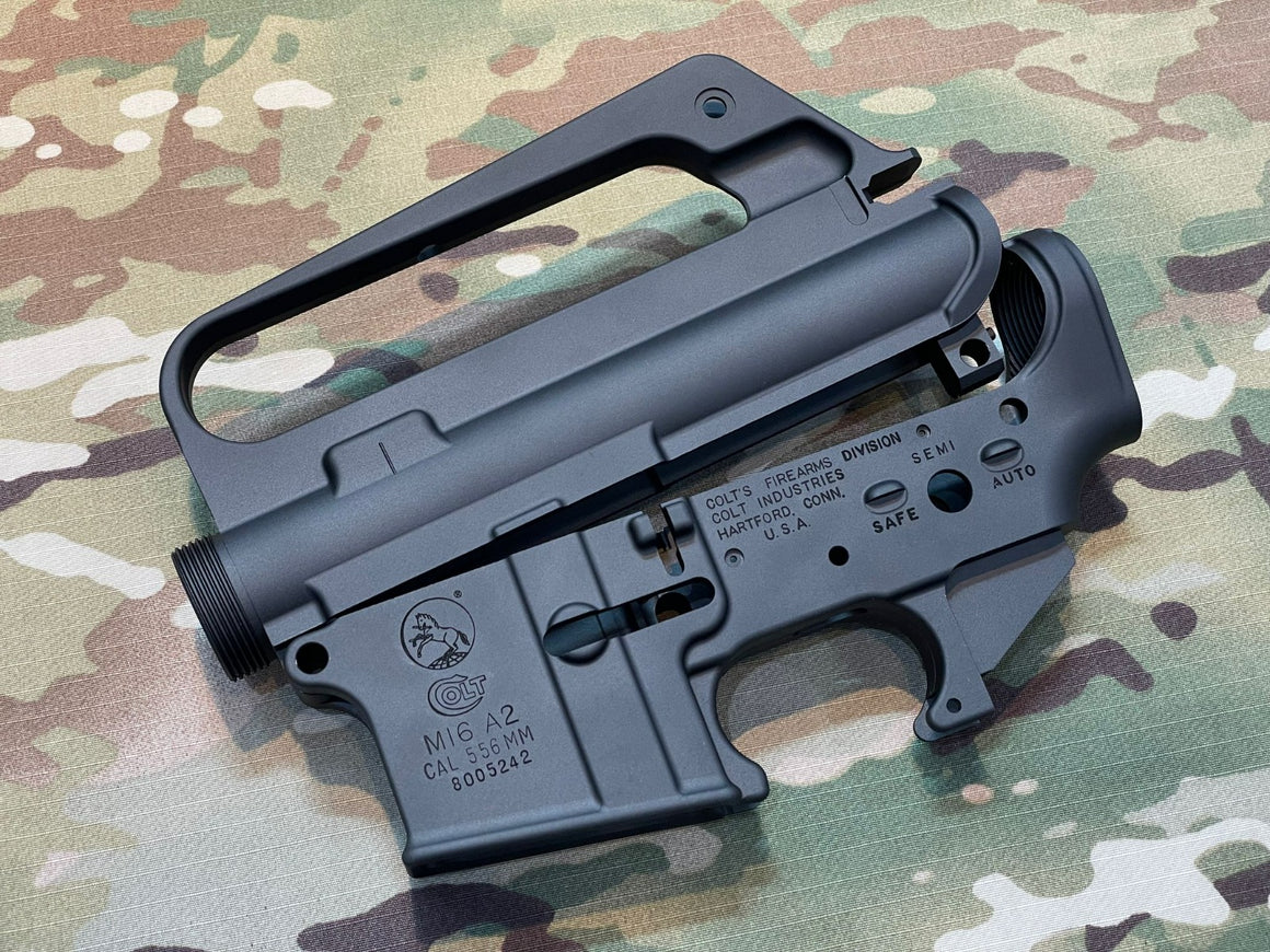 Angry Gun COLT M733 M16 A2 "HEAT MOVIE Version" CNC Upper & Lower Receiver for Marui TM MWS / MTR GBB ( Colt Licensed w/ Roll Marking Press )