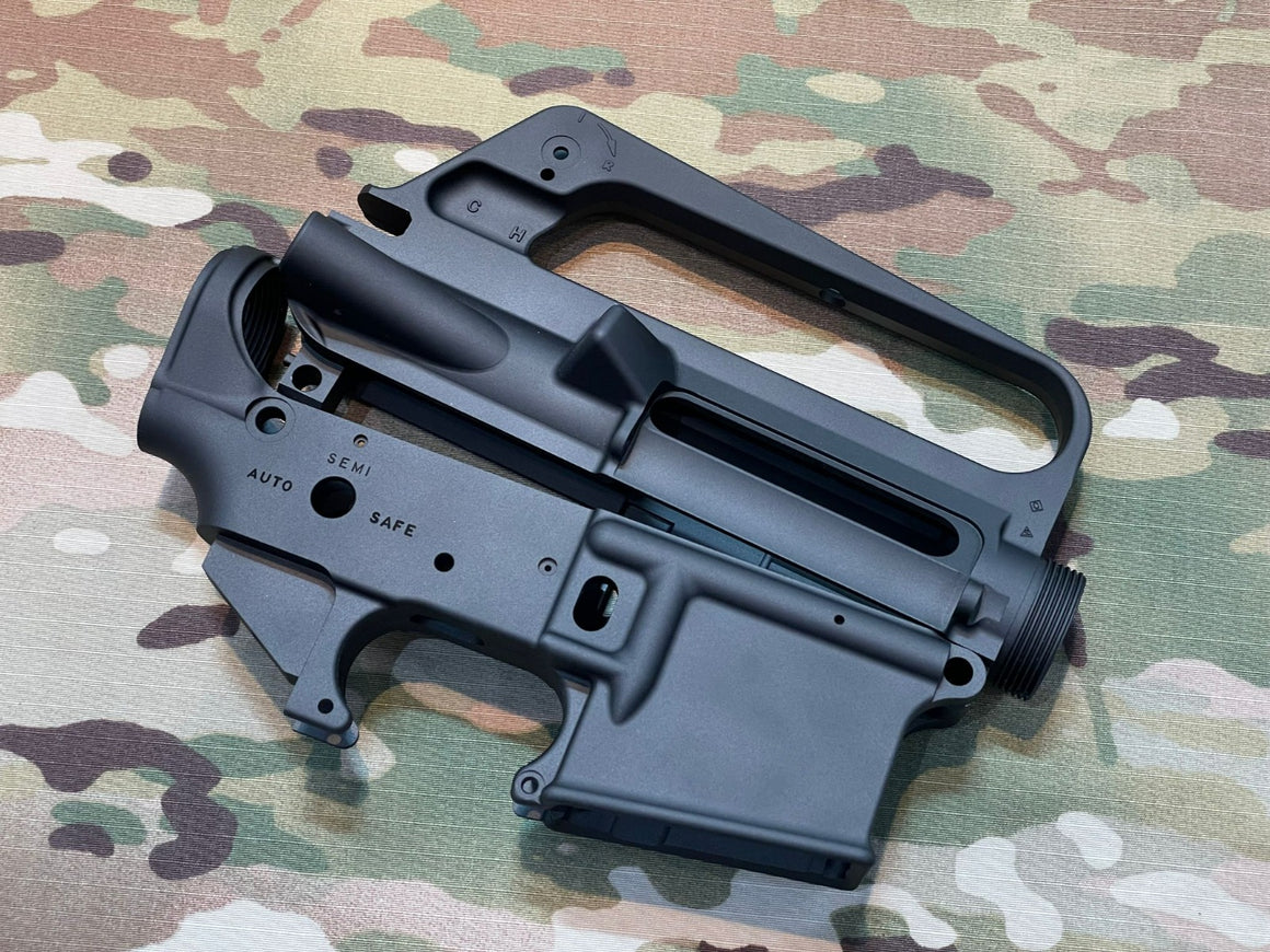 Angry Gun COLT M733 M16 A2 "HEAT MOVIE Version" CNC Upper & Lower Receiver for Marui TM MWS / MTR GBB ( Colt Licensed w/ Roll Marking Press )