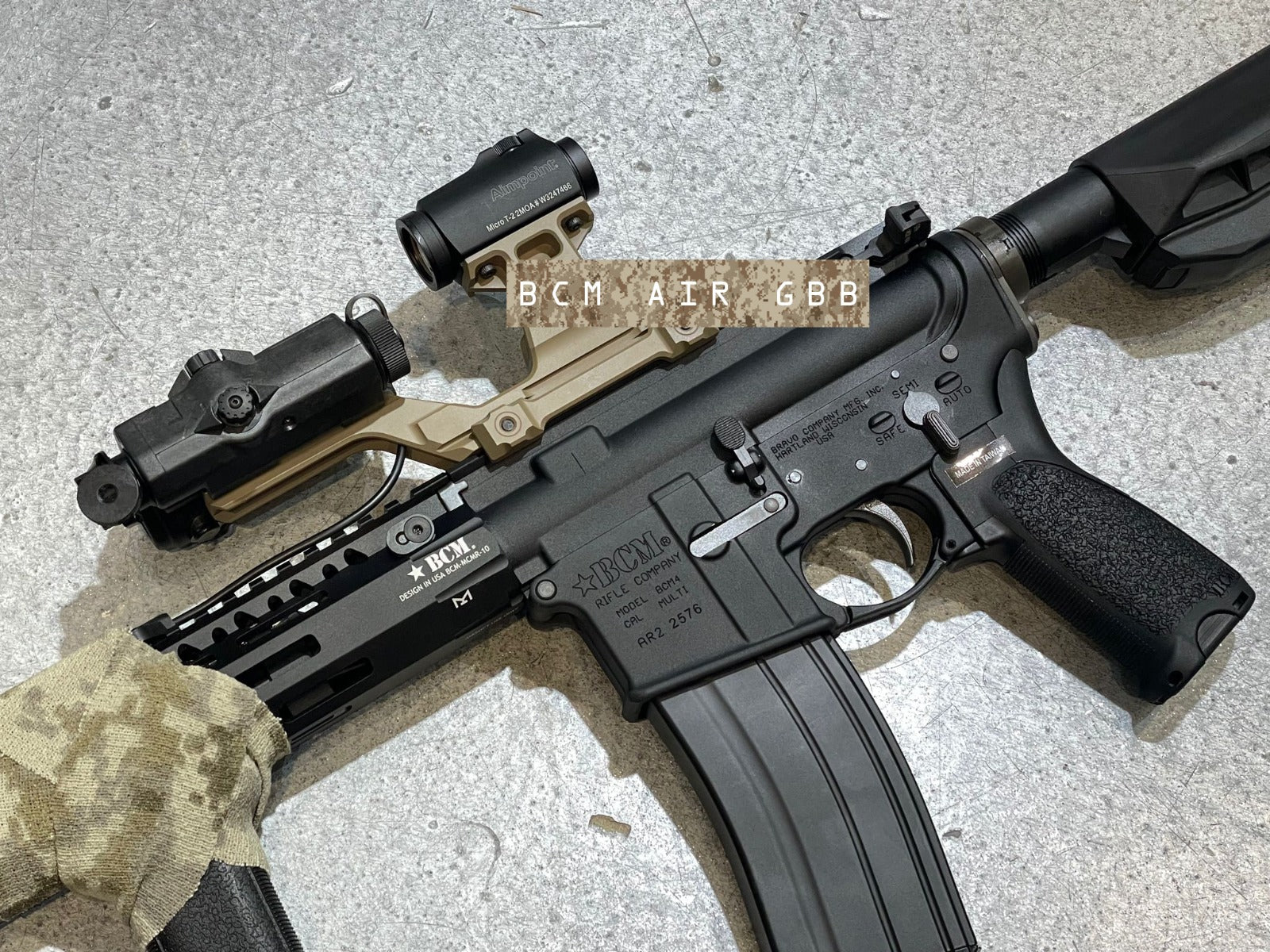 Toxicant Two Way Dual Optic Hydra Mount ( for T2 Red Dot Sight )-Dark Earth ( DE )