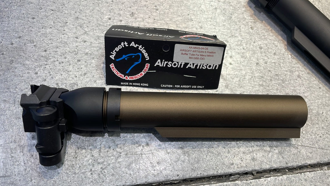 Artisan MCX M4 MWS / GBB Buffer Tube Folding Stock Adapter for M1913 20mm Picatinny Rail ( Black )