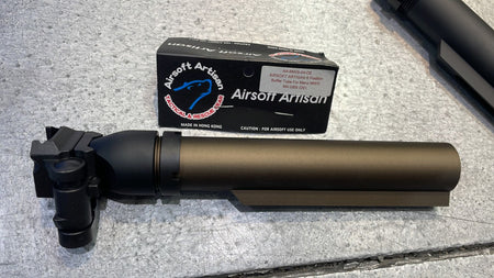 Artisan MCX M4 MWS / GBB Buffer Tube Folding Stock Adapter for M1913 20mm Picatinny Rail ( Black )