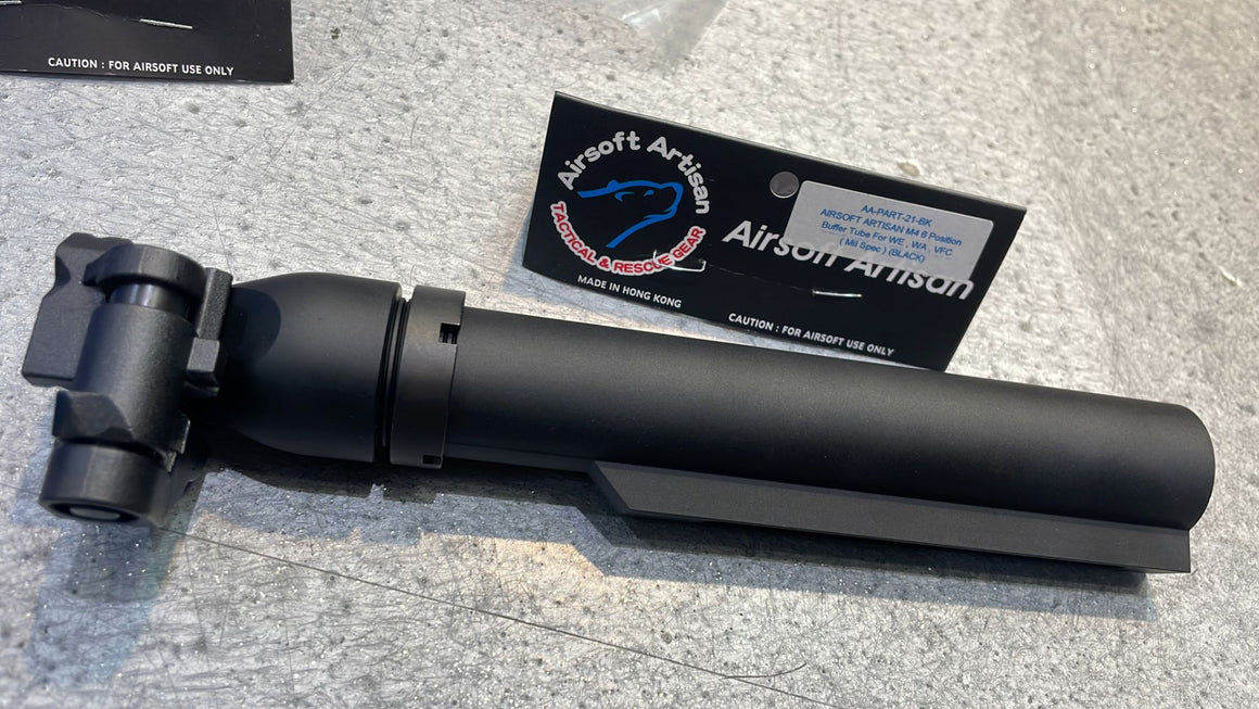 Artisan MCX M4 MWS / GBB Buffer Tube Folding Stock Adapter for M1913 20mm Picatinny Rail ( Black )