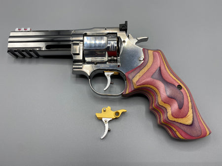 CL Project 7075 Aluminum Adjustable Trigger for DW 715 Revolver ( Black / Silver )-Silver