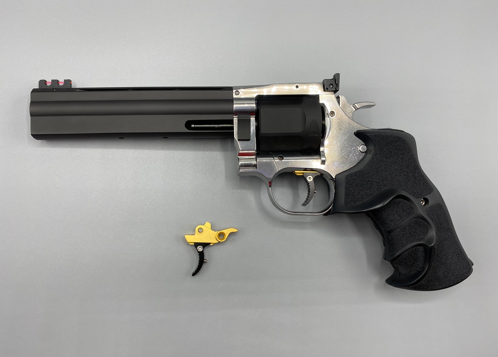 CL Project 7075 Aluminum Adjustable Trigger for DW 715 Revolver ( Black / Silver )-Silver