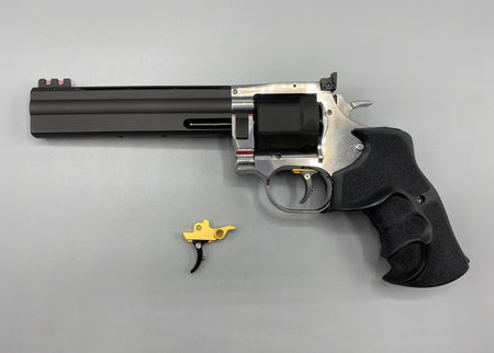 CL Project 7075 Aluminum Adjustable Trigger for DW 715 Revolver ( Black / Silver )-Silver