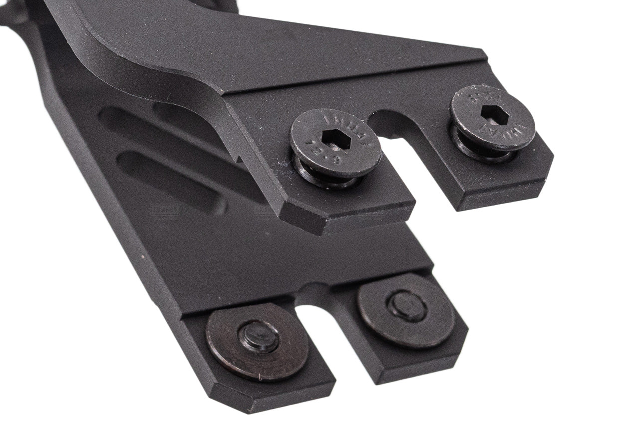 WII TECH CNC Aluminum B-22 Style Rear Sight Rail Mount For Marui TM AKM GBBR