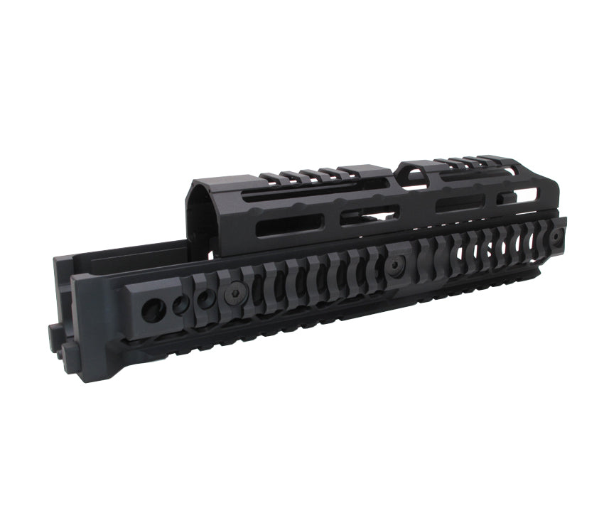 WII TECH CNC Aluminum 10" Alpha Quad Rail Handguard For Marui TM AKM GBBR