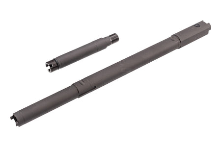 WII TECH CNC Aluminum RD Type Outer Barrel Set With Steel Front Sight Block For Marui TM AKM GBBR