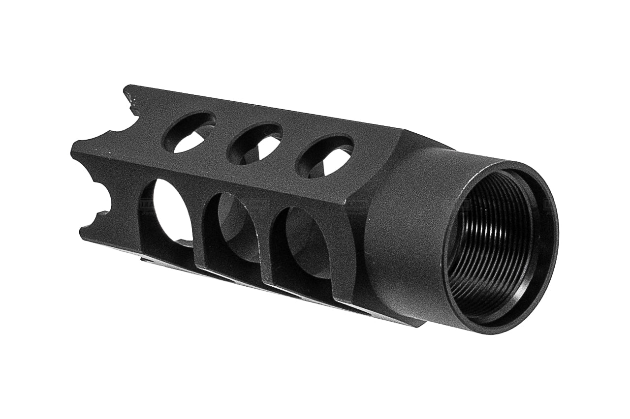 WII TECH CNC Aluminum Hexagon Muzzle Brake For Marui TM SAIGA 12K GBB