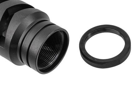 WII TECH CNC Steel Shark 2 Muzzle Break For Marui TM SAIGA 12 GBB Shotgun