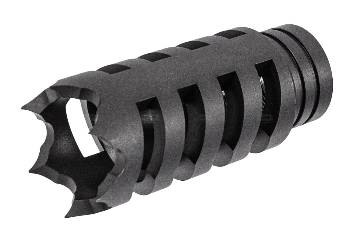 WII TECH CNC Steel Shark 2 Muzzle Break For Marui TM SAIGA 12 GBB Shotgun
