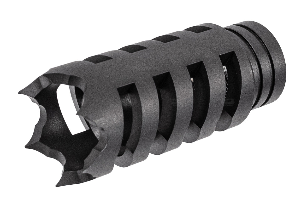 WII TECH CNC Steel Shark 2 Muzzle Break For Marui TM SAIGA 12 GBB Shotgun
