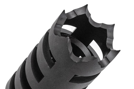 WII TECH CNC Steel Shark 2 Muzzle Break For Marui TM SAIGA 12 GBB Shotgun