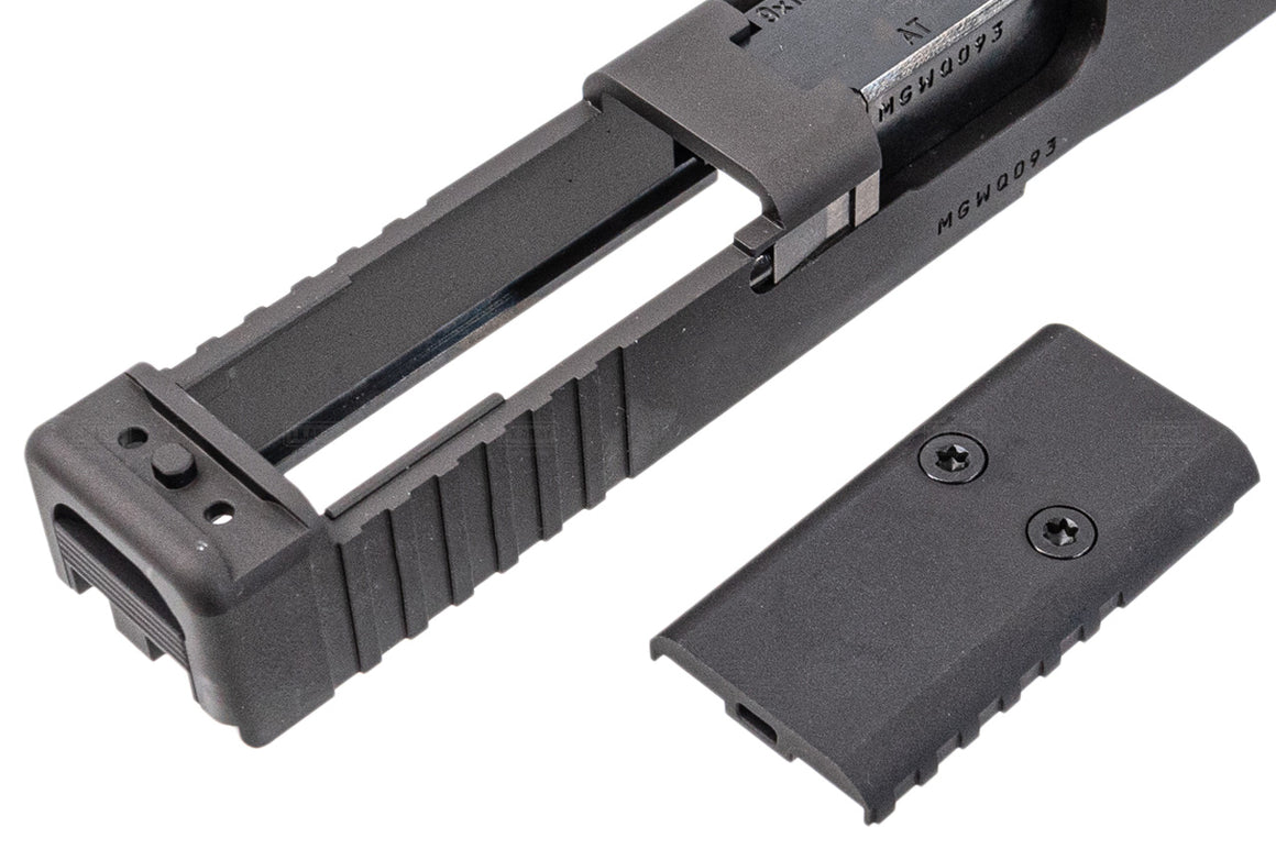 WII Tech CNC Aluminum Slide Set with Steel Barrel For Marui TM G17 G5 MOS GBBP