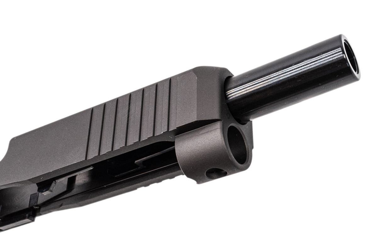 WII Tech CNC Aluminum Slide Set with Steel Barrel For Marui TM G17 G5 MOS GBBP