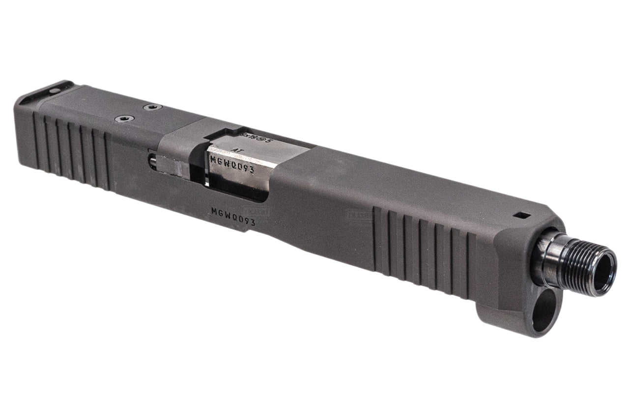 WII Tech CNC Aluminum Slide Set with Steel Threaded Barrel & Inner Barrel For Marui TM G17 G5 MOS GBBP