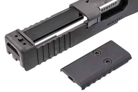 WII Tech CNC Aluminum Slide Set with Steel Threaded Barrel & Inner Barrel For Marui TM G17 G5 MOS GBBP