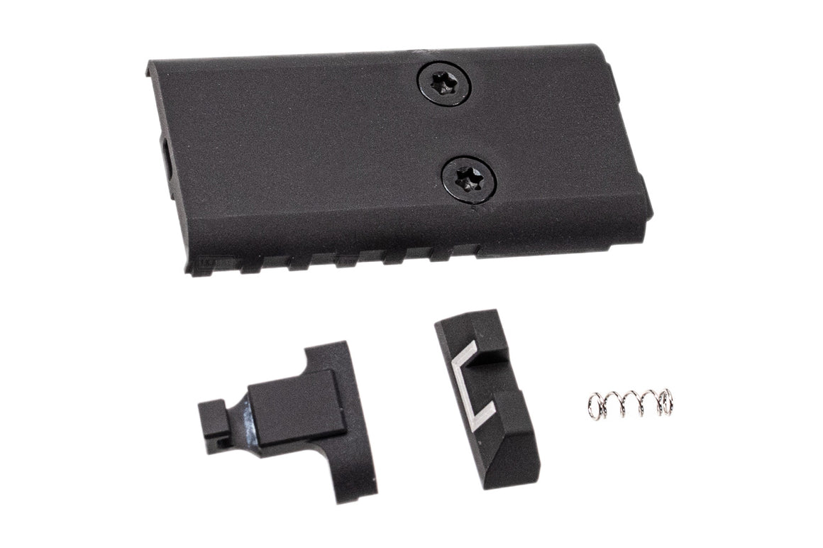 WII Tech CNC Aluminum Slide Set with Steel Threaded Barrel & Inner Barrel For Marui TM G17 G5 MOS GBBP