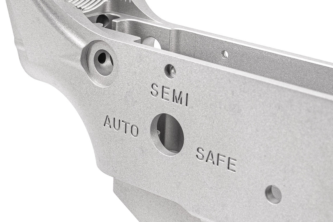 WII TECH CNC 6061-T6 Aluminum Blank MWS Lower Receiver For Marui TM MWS GBBR Series ( Silver )