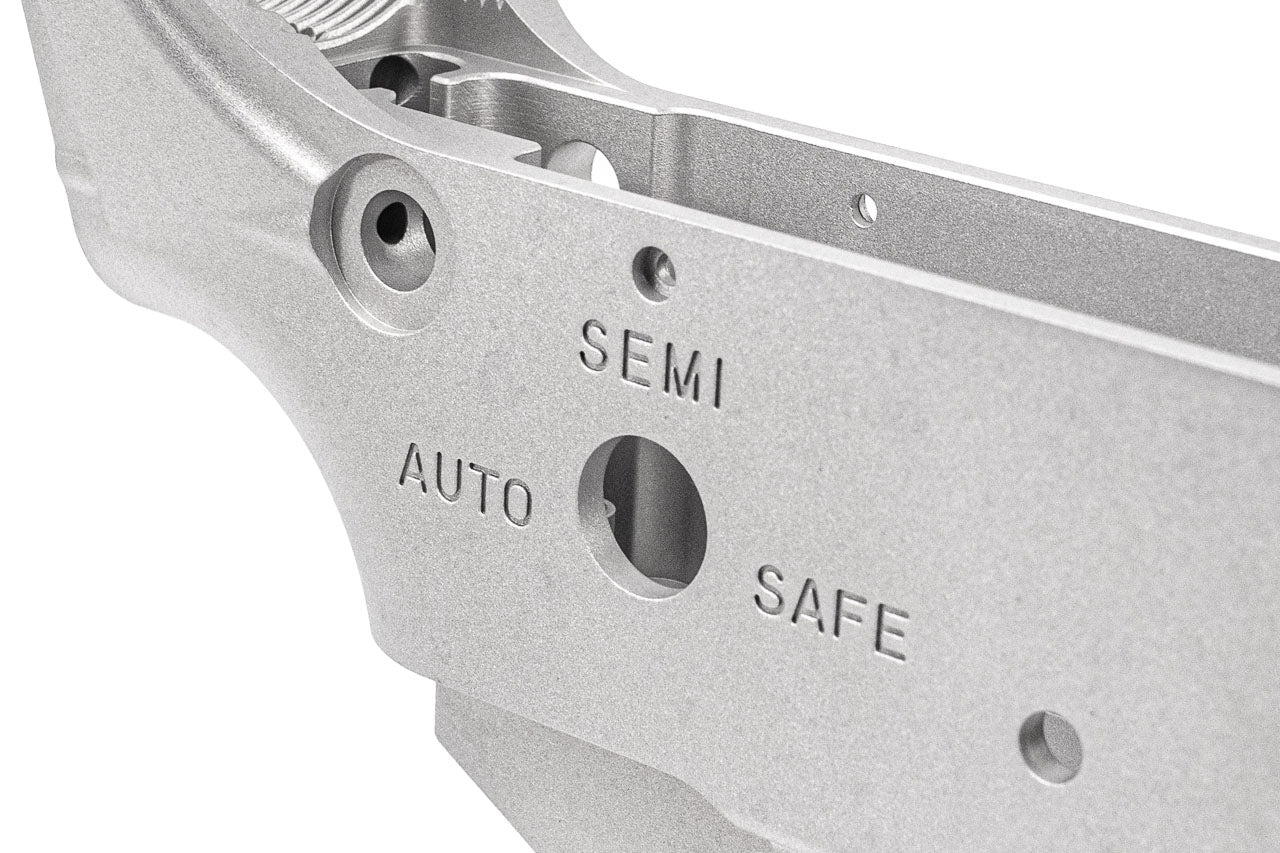 WII TECH CNC 6061-T6 Aluminum Blank MWS Lower Receiver For Marui TM MWS GBBR Series ( Silver )