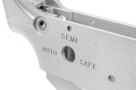 WII TECH CNC 6061-T6 Aluminum Blank MWS Lower Receiver For Marui TM MWS GBBR Series ( Silver )