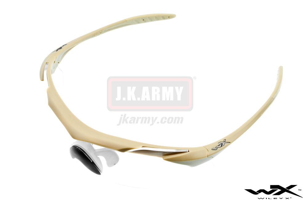 WILEY X Vapor Grey/Clear/Tan Frame Shooting Glasses