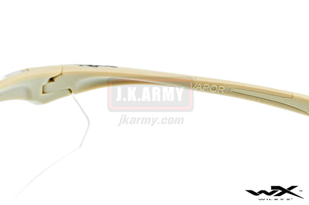 WILEY X Vapor Grey/Clear/Tan Frame Shooting Glasses