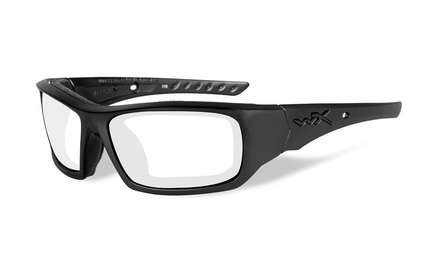 WILEY X Arrow Clear Lens/Matte Black Frame Shooting Glasses ** Display Item - Slightly Scratched **