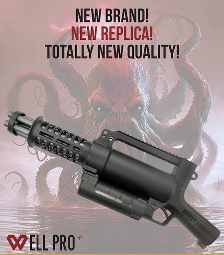 WELL PRO Micro M134 Chainsaw Electric Rotating Gatling Mini Vulcan AEG Airsoft