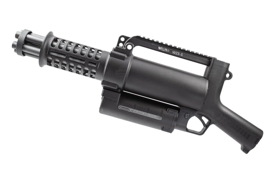 WELL PRO Micro M134 Chainsaw Electric Rotating Gatling Mini Vulcan AEG Airsoft