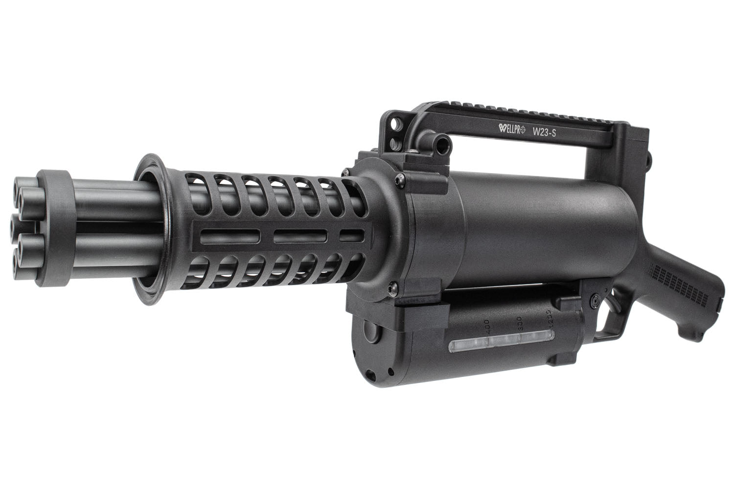 WELL PRO Micro M134 Chainsaw Electric Rotating Gatling Mini Vulcan AEG Airsoft