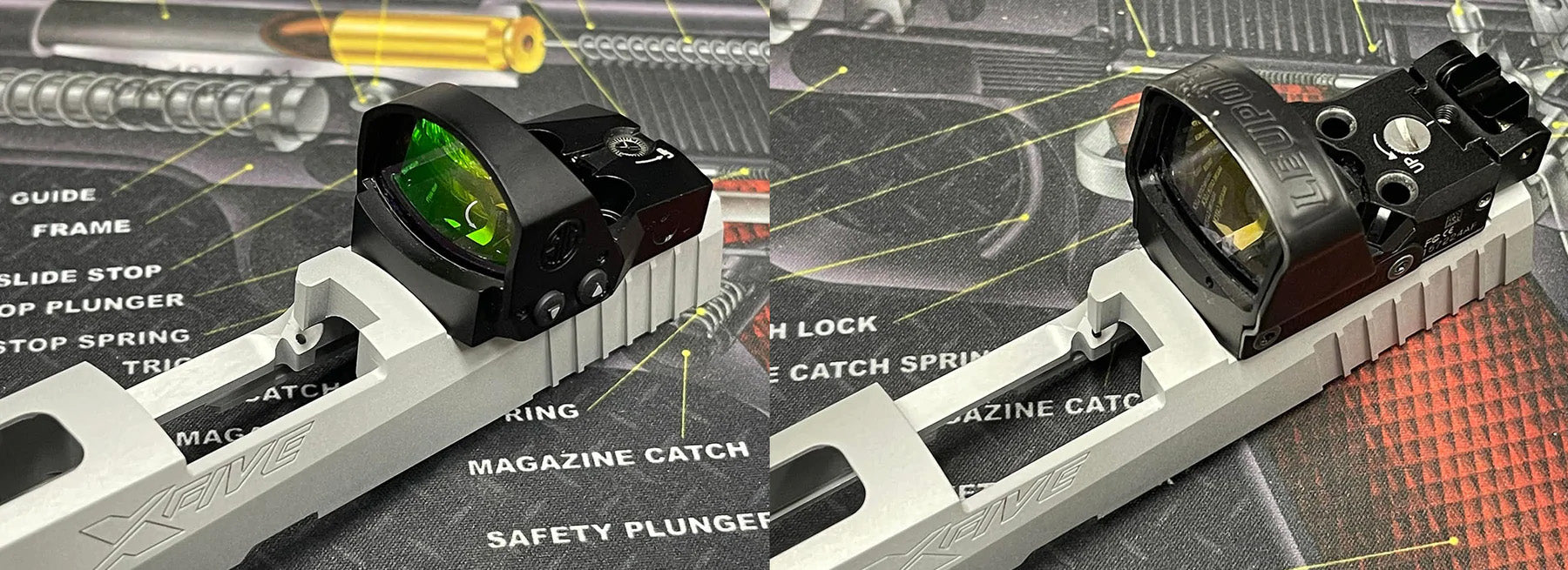 Nova CNC Steel P320 XFive Slide Set for SIG AIR / VFC P320 M17 GBBP Series ( X5 X-Five Style )