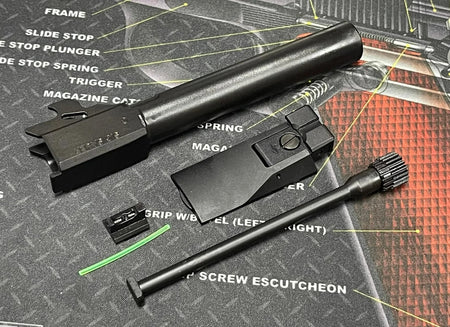 Nova CNC Steel P320 XFive Slide Set for SIG AIR / VFC P320 M17 GBBP Series ( X5 X-Five Style )