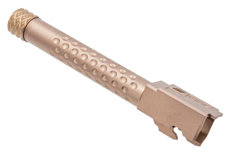 PTS ZEV Suppressor Threaded Dimpled Barrel for TM G Model 17 GBB Pistol ( Copper )