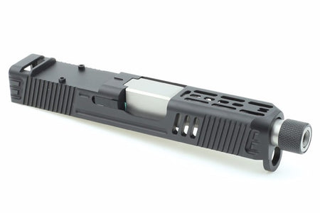 Guns Modify Aluminum Slide with Stainless Silver barrel set for Model 26 RMR LW style