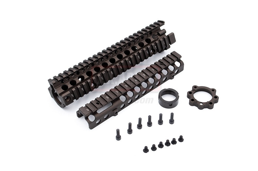 EMG Daniel Defense Rail Licensed DD MK18 RIS 2 9.5inch Handguard Rail For AEG / MWS / WA / GHK / PTW GBBR ( MK18 RAIL INTERFACE SYSTEM II, RIS II FDE ) ( Eagle Eye )