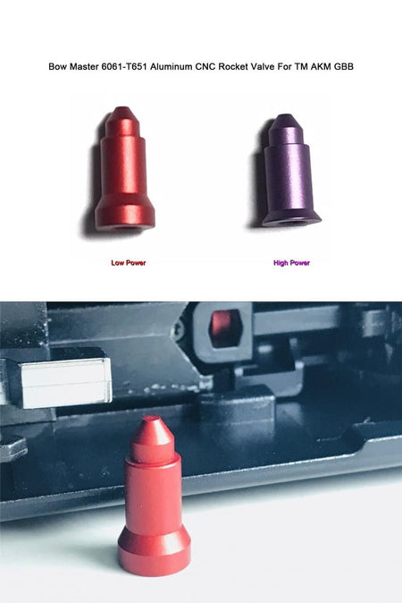 Bow Master CNC Rocket Valve For Marui TM AKM GBB Series ( Low / High Power )-High Power