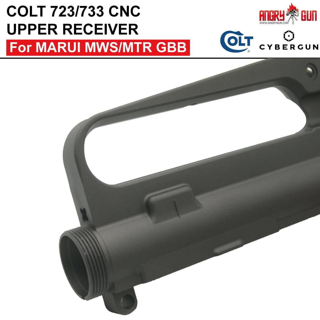 Angry Gun COLT 723 / 733 M16 A2 CNC Upper & Lower Receiver for Marui TM MWS / MTR GBB ( Colt Licensed w/ Roll Marking Press )