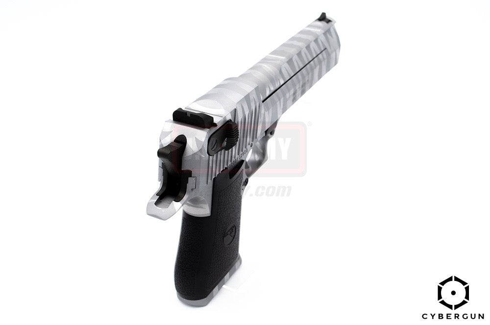 Cybergun Desert Eagle .50 AE Tiger Stripe GBB Pistol ( Silver )