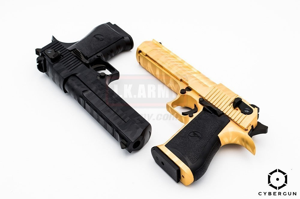 Cybergun Desert Eagle .50 AE Tiger Stripe GBB Pistol ( Black / Gold )-Gold