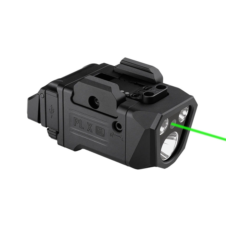 OLIGHT PL X GL 3-in-1 Rail-Mounted Tactical Weapon Light 1,200 Lumens ( Floodlight, Spotlight & Green Beam )