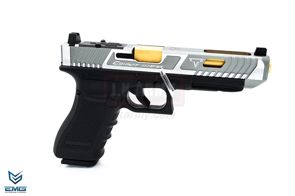 EMG Umarex / VFC TTI Glock 34 GBBP ( G&P Custom ) ( GY / SV Two-Tone )