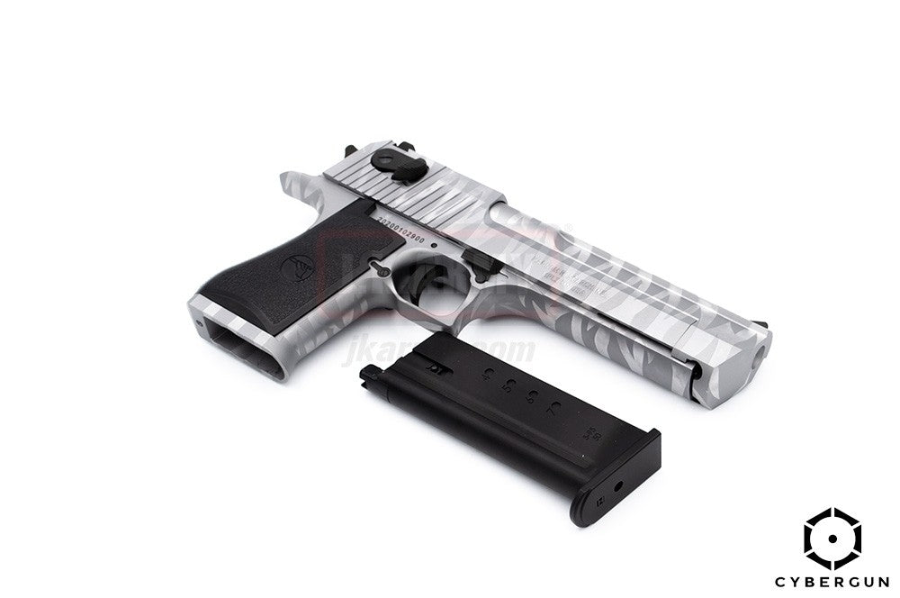 Cybergun Desert Eagle .50 AE Tiger Stripe GBB Pistol ( Silver )