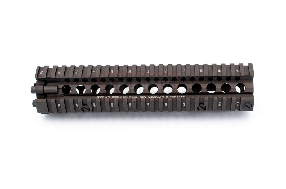 EMG Daniel Defense Rail Licensed DD MK18 RIS 2 9.5inch Handguard Rail For AEG / MWS / WA / GHK / PTW GBBR ( MK18 RAIL INTERFACE SYSTEM II, RIS II FDE ) ( Eagle Eye )
